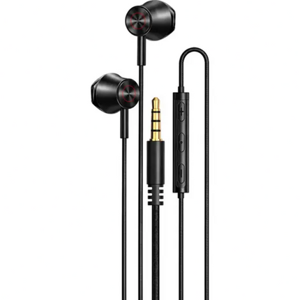 سماعات أذن سلكية بمدخل 3.5 مم مك دودو مع ميكروفون، أسود (Mcdodo HP-4060)