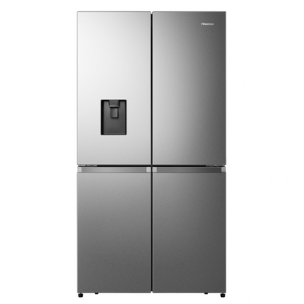 ثلاجة 4 أبواب ستانلس ستيل سعة 579 لتر مع موزع ماء هايسينس (Hisense RQ749N4ASU)