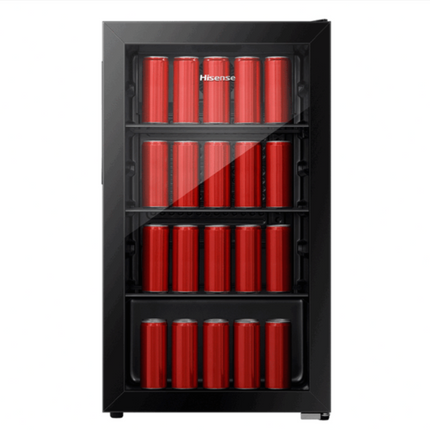 Hisense 122L Beverage Cooler Glass Door (RBC122N4ASU) - Black
