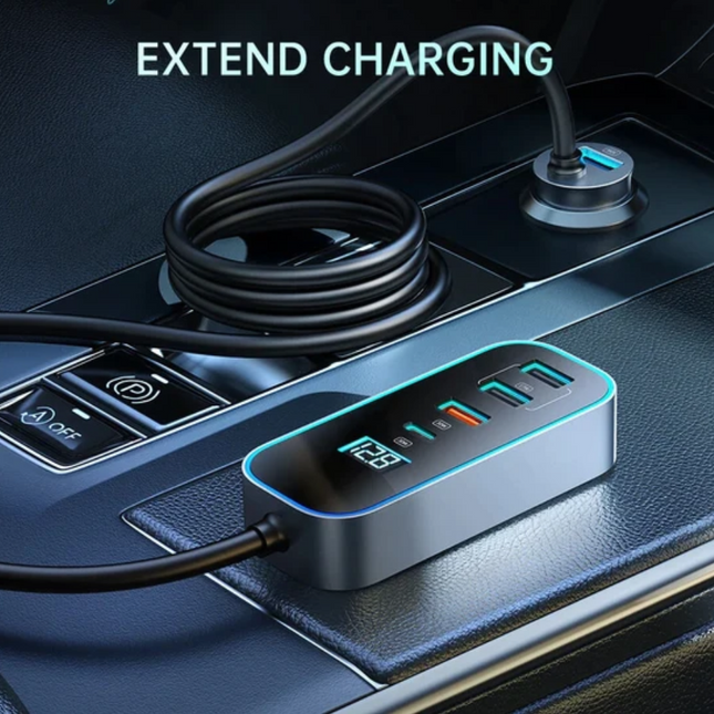 MCDODO CC-1900 107W 5-Port Digital Display Fast Car Charger