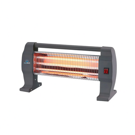 Home Electric 1200W Horizontal Quartz Heater with 3 Heat Settings - HK-1215