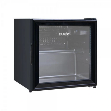 Samix 46L Compact Beverage Cooler Showcase with Glass Door - Black (SNK-LC-52)