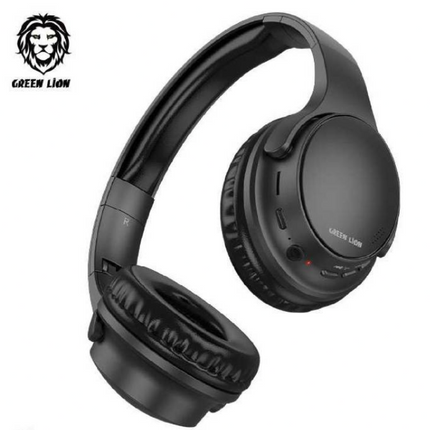Green Lion Comfort Plus Wireless Headphones with TF Card & AUX - Black
