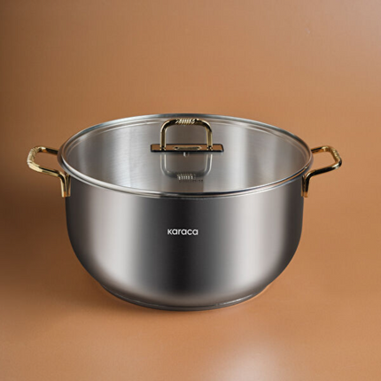 Karaca Maçka Stainless Steel Deep Pot 34 cm