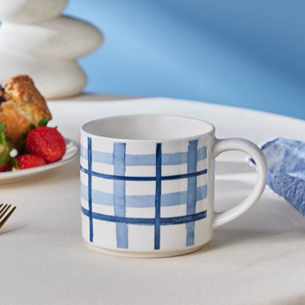 Karaca Alize Checked Mug 390 ml
