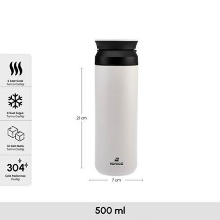 Karaca Rainbow Stainless Steel Leakproof Thermos 500 ml