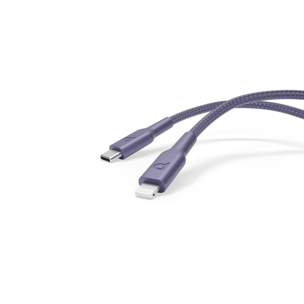 كابل باورولوجي (Powerology) المجدول من USB-C إلى Lightning بقوة 60 واط - بطول 1.2 متر شحن سريع ومتين كابل باورولوجي (Powerology) المجدول من USB-C إلى Lightning بقوة 60 واط - بطول 1.2 متر شحن سريع ومتين
