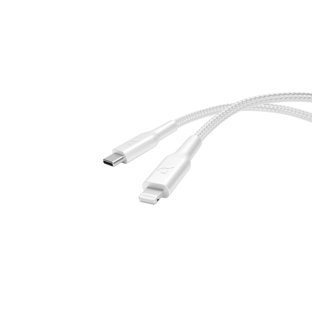 كابل باورولوجي (Powerology) المجدول من USB-C إلى Lightning بقوة 60 واط - بطول 1.2 متر شحن سريع ومتين كابل باورولوجي (Powerology) المجدول من USB-C إلى Lightning بقوة 60 واط - بطول 1.2 متر شحن سريع ومتين