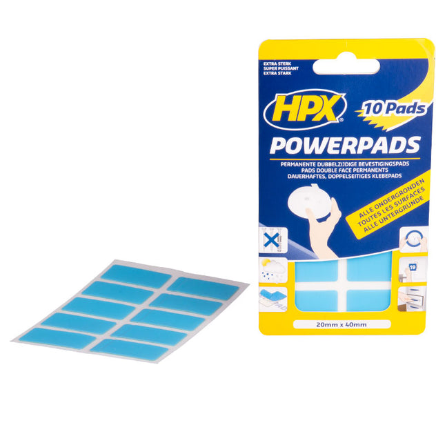 powerpads 10 pcs 20mm x 40 mm hpx