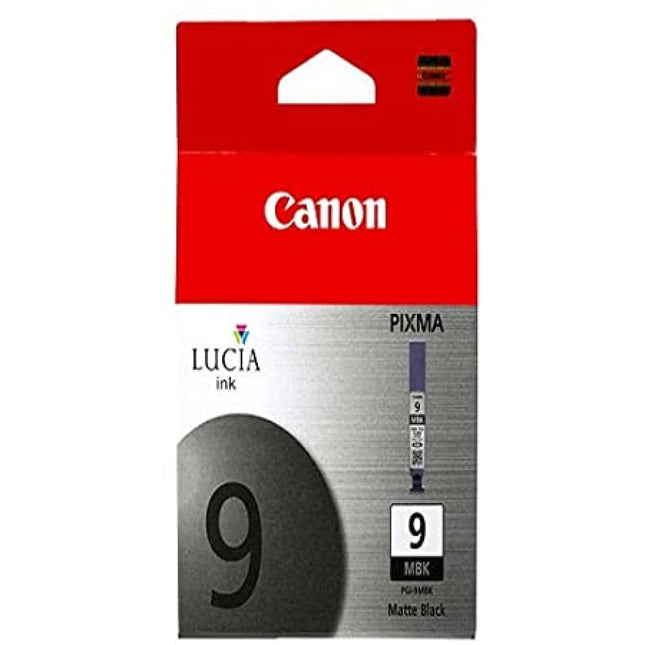 Canon PGI-9MBK Matte Black Ink Cartridge - LUCIA Pigment Ink - Professional Deep Black Tones - Smudge Resistant - Compatible with PIXMA Pro9500, iX7000, MX7600