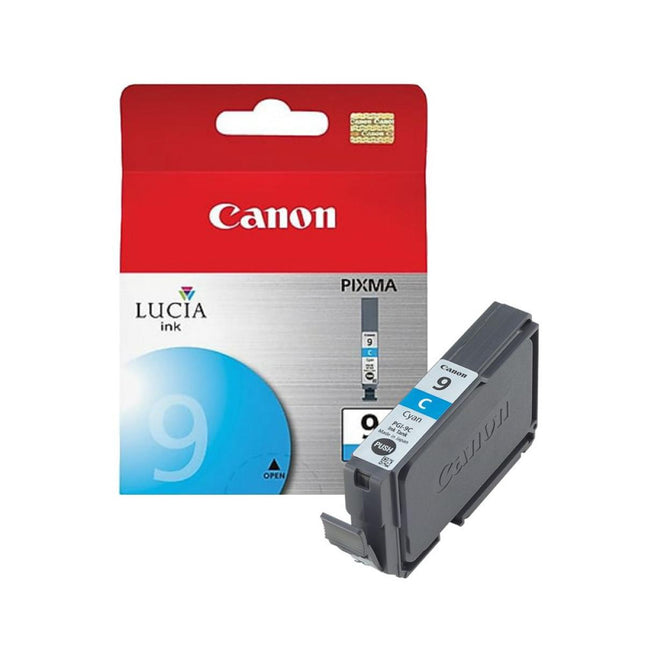 Canon PGI-9C Cyan Ink Cartridge - LUCIA Pigment Ink Technology - Professional Color Reproduction - Fade Resistant - Compatible with PIXMA Pro9500, iX7000, MX7600