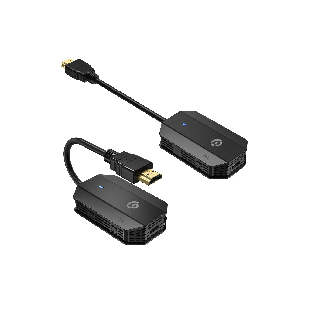 Powerology Wireless HDMI Mirroring Adaptor Full HD 1080p with USB-C Cable - Black Powerology Wireless HDMI Mirroring Adaptor Full HD 1080p with USB-C Cable - Black