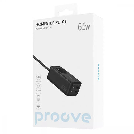 Power Strip Proove Power Strip PD-03 1AC 65W (2 Type-C + 2 USB)