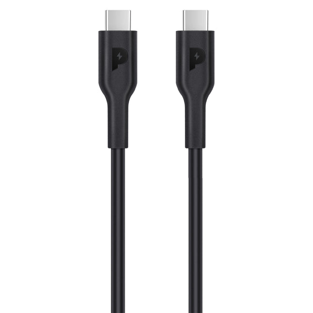 Powerology USB-C to USB-C Fast Charging Cable - 1m - Black