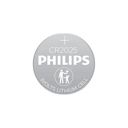 Philips CR2025 Lithium Coin Batteries (5 Pack)
