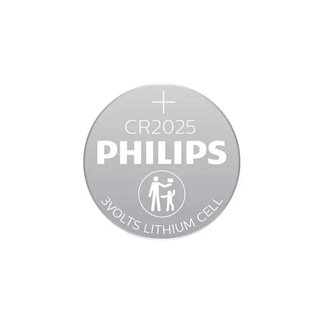 Philips CR2025 Lithium Coin Batteries (5 Pack)