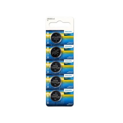 Philips CR2032 Lithium Coin Cell Batteries (5 Pack) – view 2