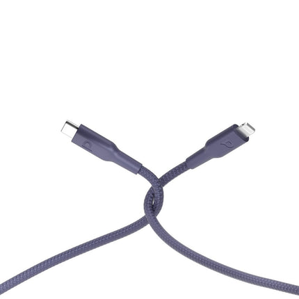 Powerology Braided USB-C to Lightning PD Cable 60W - 2m Long Durable Fast Charging Cable