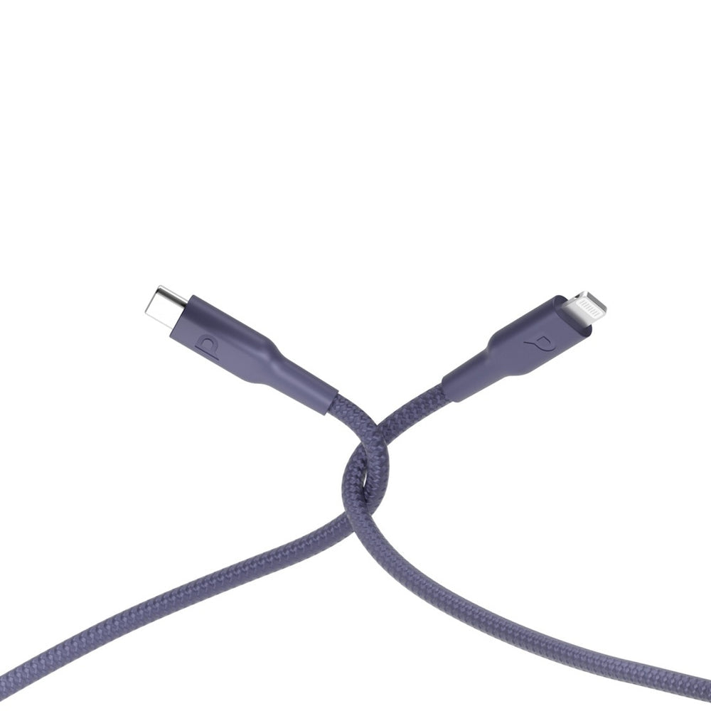 كابل باورولوجي (Powerology) المجدول من USB-C إلى Lightning بقوة 60 واط - بطول 2 متر شحن سريع ومتين كابل باورولوجي (Powerology) المجدول من USB-C إلى Lightning بقوة 60 واط - بطول 2 متر شحن سريع ومتين