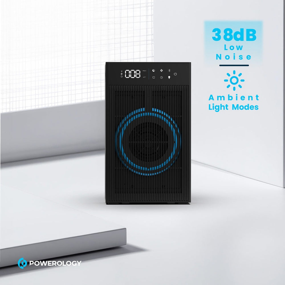 Powerology Smart Air Purifier with HEPA H11 Filter and PM2.5 Air Quality Sensor Powerology Smart Air Purifier with HEPA H11 Filter and PM2.5 Air Quality Sensor