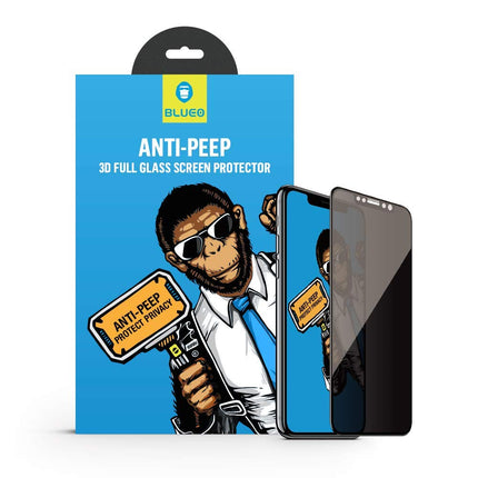 BLUEO NPB14-15 6.1 Full Cover Tempered Glass Anti-Static - Black for iPhone 15 (6.1″)