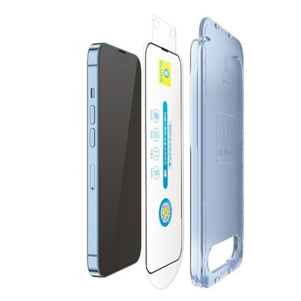 BLUEO BL021-14pro 6.1 Receiver Anti-Dust HD Glass Anti-Static with Applicator Pro - Black for iPhone 14 Pro (6.1″)