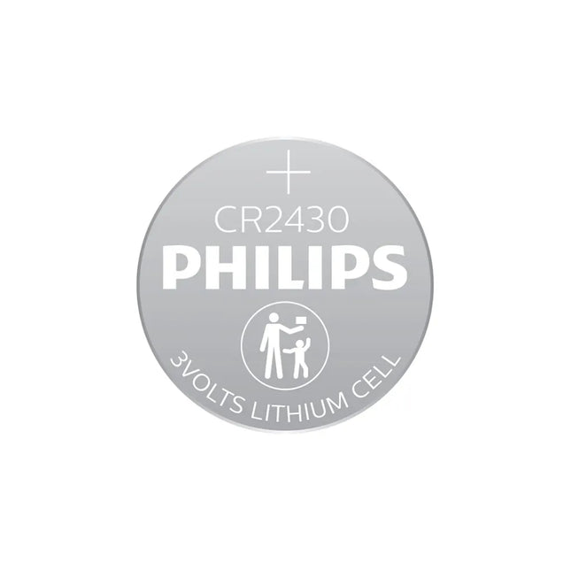 Philips Lithium Coin CR2430 Batteries (5 Pack)