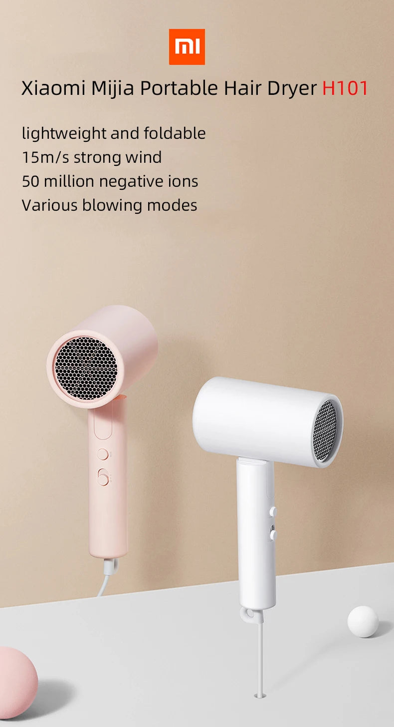 مجفف الشعر Xiaomi Compact H101 — تجفيف خفيف وسهل للاستخدام اليومي مجفف الشعر Xiaomi Compact H101 — تجفيف خفيف وسهل للاستخدام اليومي