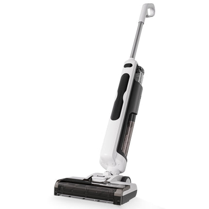 مكنسة غسيل الأرضيات الذكية جلوويكس (Glowix) موديل CL2001 - لاسلكية للتنظيف الجاف والرطب - نظام تنظيف ذاتي - تقنية الخزانين - قوة شفط عالية - لون أبيض