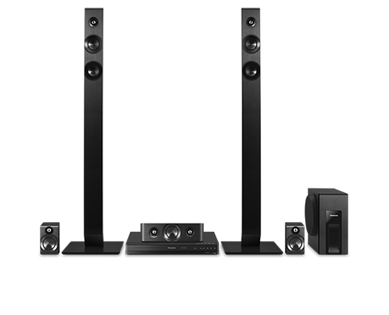 نظام المسرح المنزلي DVD بقوة 300 واط  5.1 قناة من Panasonic 