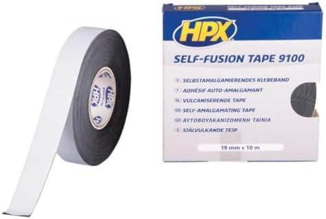 لاصق ذاتي صناعي - أسود 19 مم × 10 م HPX لاصق ذاتي صناعي - أسود 19 مم × 10 م HPX