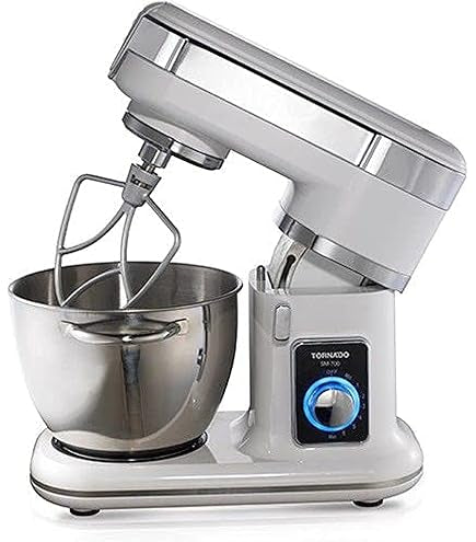 عجانة 600 واط مع وعاء من الفولاذ المقاوم للصدأ سعة 4 لتر - أبيض من Tornado عجانة 600 واط مع وعاء من الفولاذ المقاوم للصدأ سعة 4 لتر - أبيض من Tornado