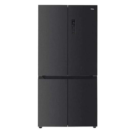 TCL C780CDBN 4-Door Cross Door Refrigerator - 600L Total Capacity - Inverter Compressor - Metal Cooling - Multi Air Flow - LED Display - Matte Black Steel