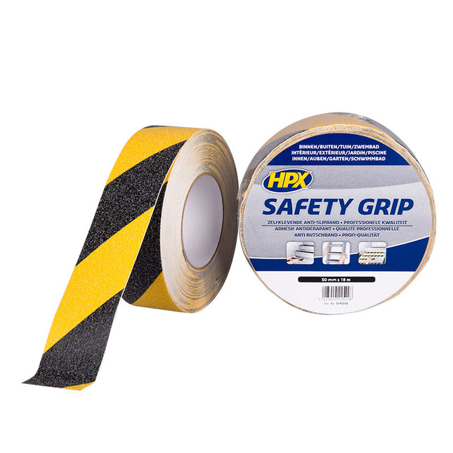 Safety Grip - black / yellow 25 mm x 25m hpx