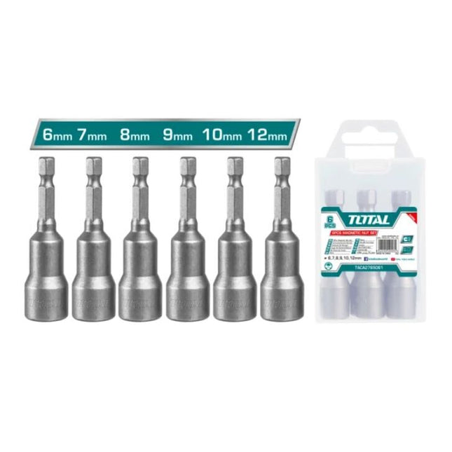 Total TAC2765061  6-Piece Magnetic Nut Driver Set (6mm–12mm)