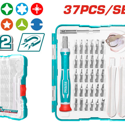 Total TACSD30376 | 37PCS Screwdriver & Bits Set