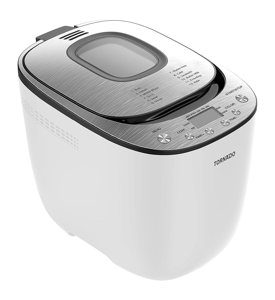 صانعه عجين 550 واط 0.9 كجم من Tornado – أبيض صانعه عجين 550 واط 0.9 كجم من Tornado – أبيض