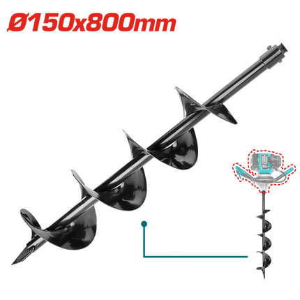 Total TEA55221-2 | Earth Auger Bit 150×800mm
