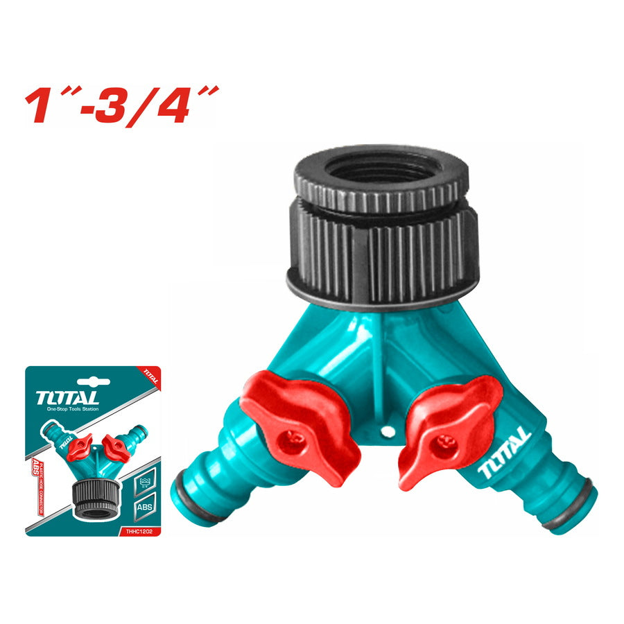 موزّع مع محبس كوبلينج بلاستيك Total THHC1202 موزّع مع محبس كوبلينج بلاستيك Total THHC1202