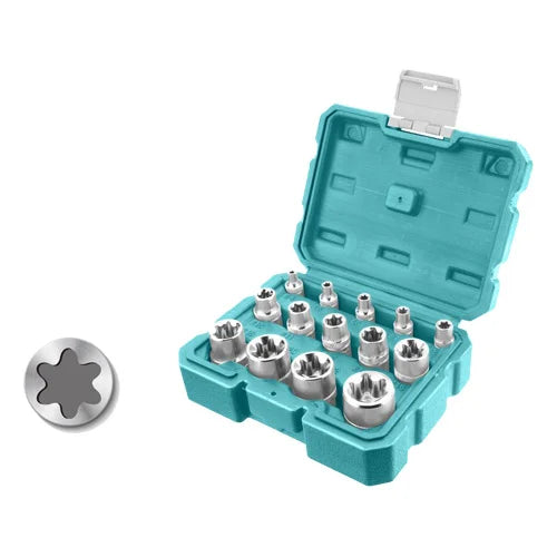 Total THKTETS0114  14Pcs Star Socket Set