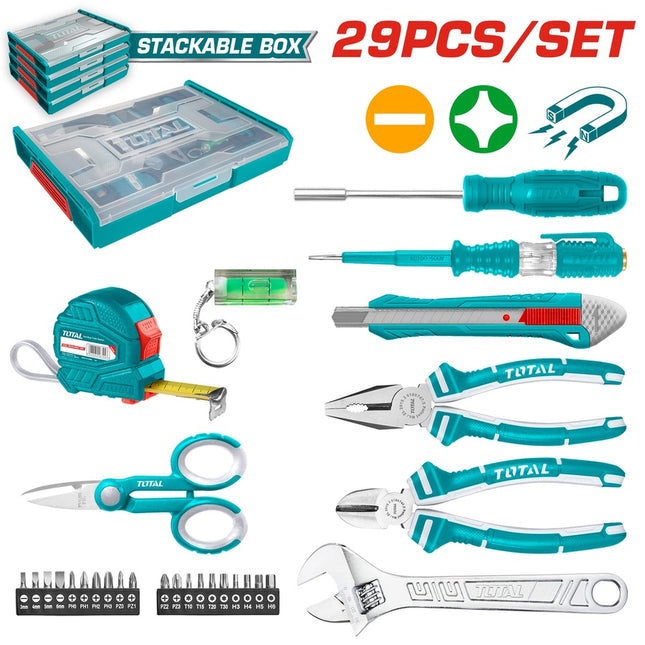  Total THKTV02H291  29 Pcs Household Tools Set
