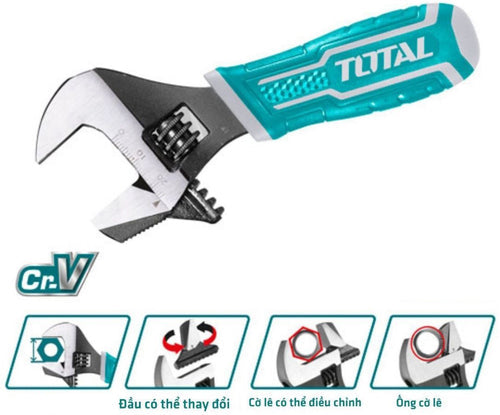 Total THT10210G Adjustable Multi-Purpose Wrench 10"