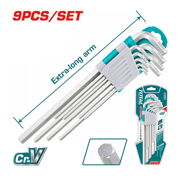 Total THT106192 | 9-Piece Hex Key Set
