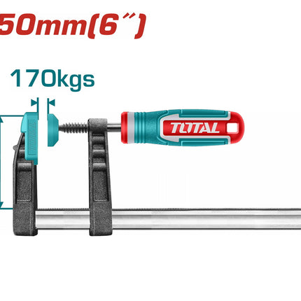 Total THT1320501 |  50×150mm F Clamp for Woodworking