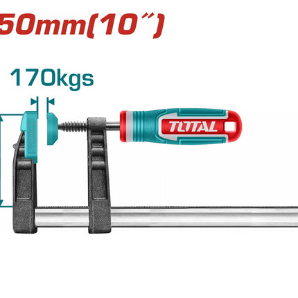 Total THT1320503 | 50×250mm F Clamp for Woodworking