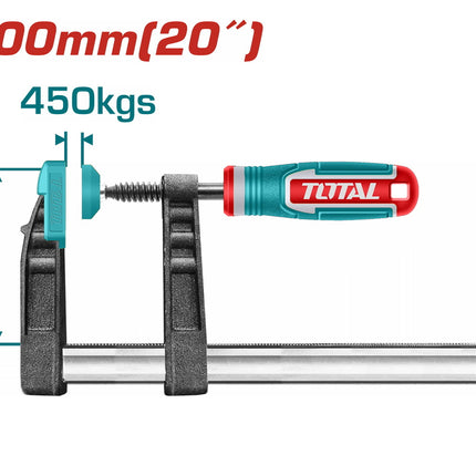 Total THT1321203 | 120×500mm F Clamp for Woodworking