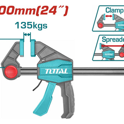 Total THT1346802 | 24-Inch Quick Bar Clamp for Woodworking