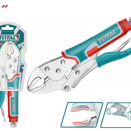 Total THT190703 Curved Jaw Locking Plier 7