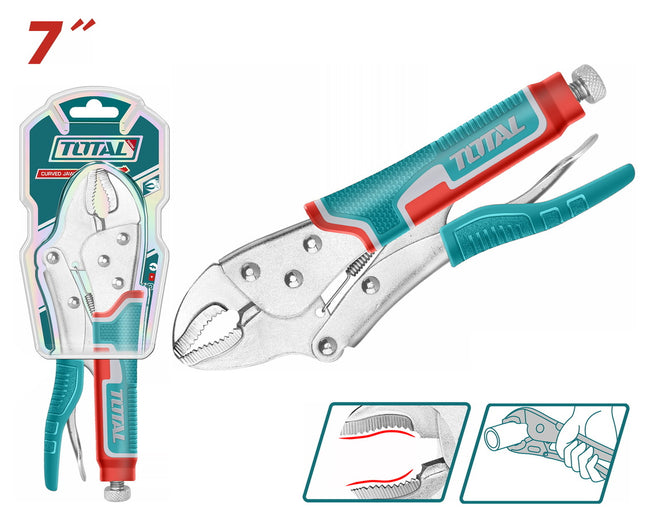 Total THT190703 Curved Jaw Locking Plier 7