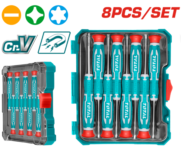 Total THT250826 8PCS Precision Screwdriver Set – Precise